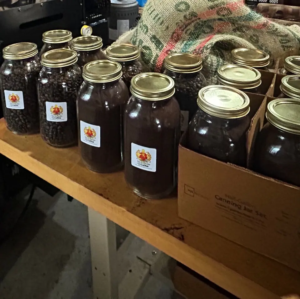 big hoffs in jars product of der hoffskeller