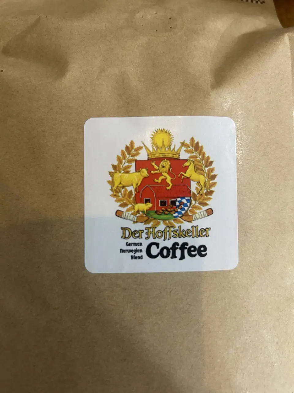 hoffskeller coffee front label