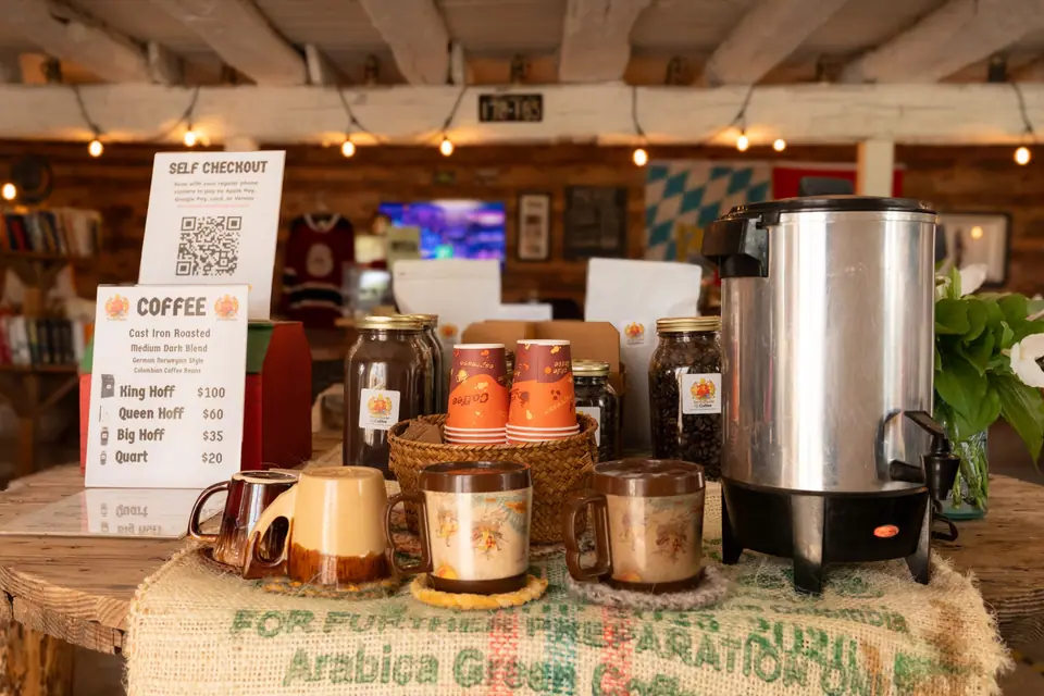 free coffee farm stand